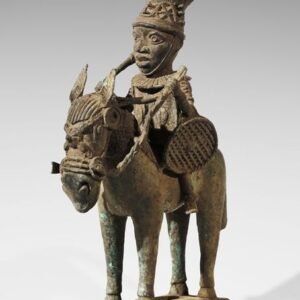 Benin Bronze Mounted Ruler